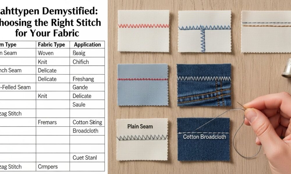 Nahttypen Demystified: Choosing the Right Stitch for Your Fabric
