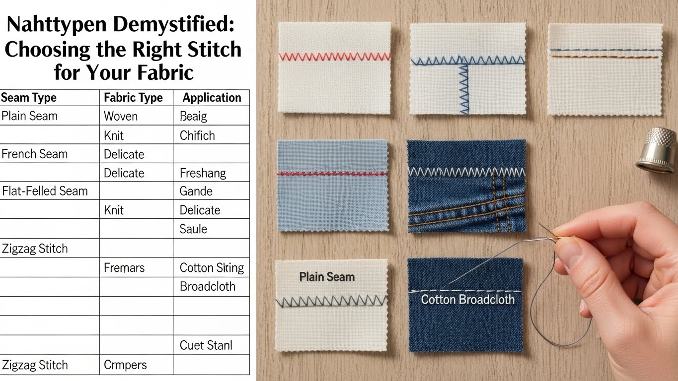 Nahttypen Demystified: Choosing the Right Stitch for Your Fabric