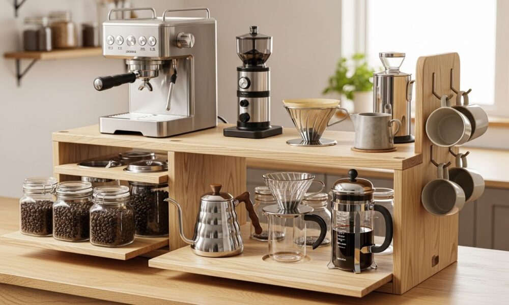 Woodwork Coffee Stands: Elevate Your Brewing Game at Home