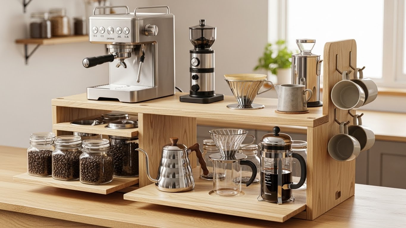 Woodwork Coffee Stands: Elevate Your Brewing Game at Home