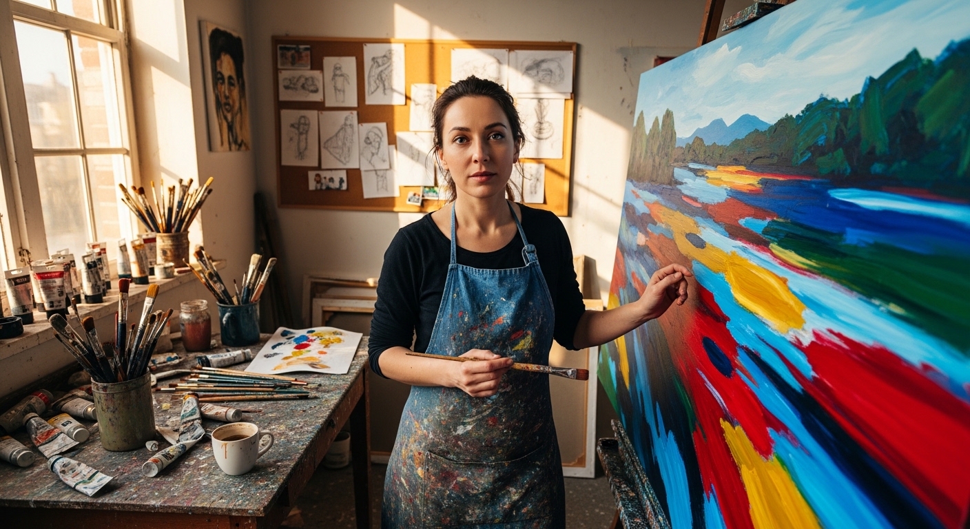 Mila Volovich: Behind the Canvas - An Intimate Look at Her Creative Process