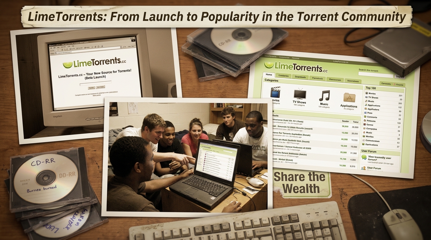 LimeTorrents: From Launch to Popularity in the Torrent Community