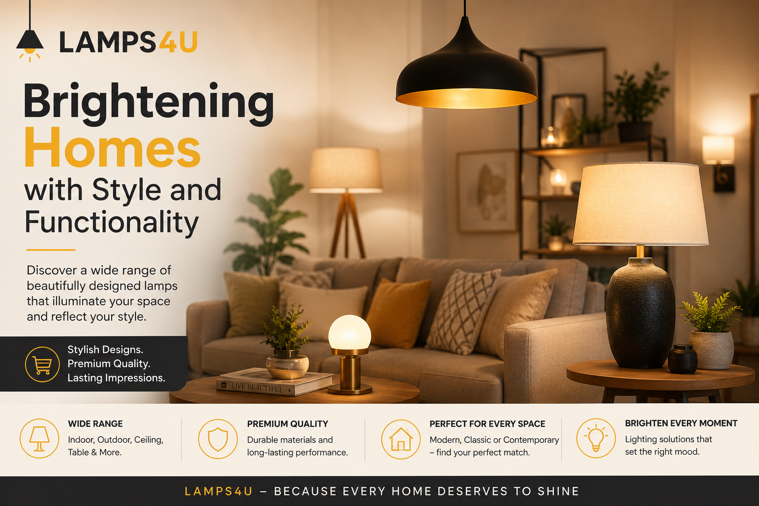 Lamps4U: Brightening Homes with Style and Functionality